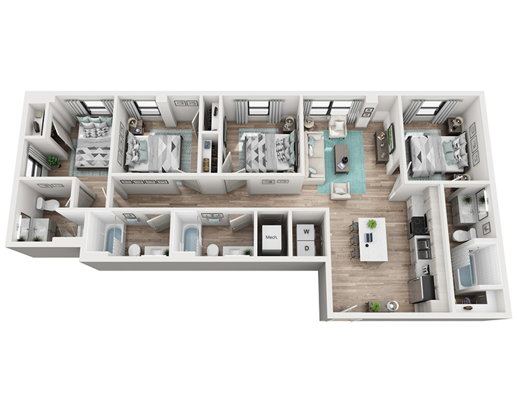The Mack floor plan