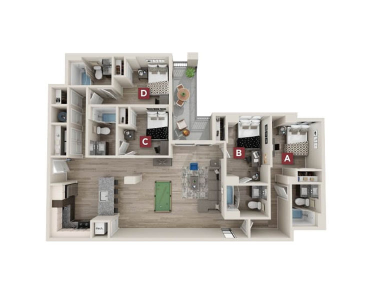 Downing floor plan