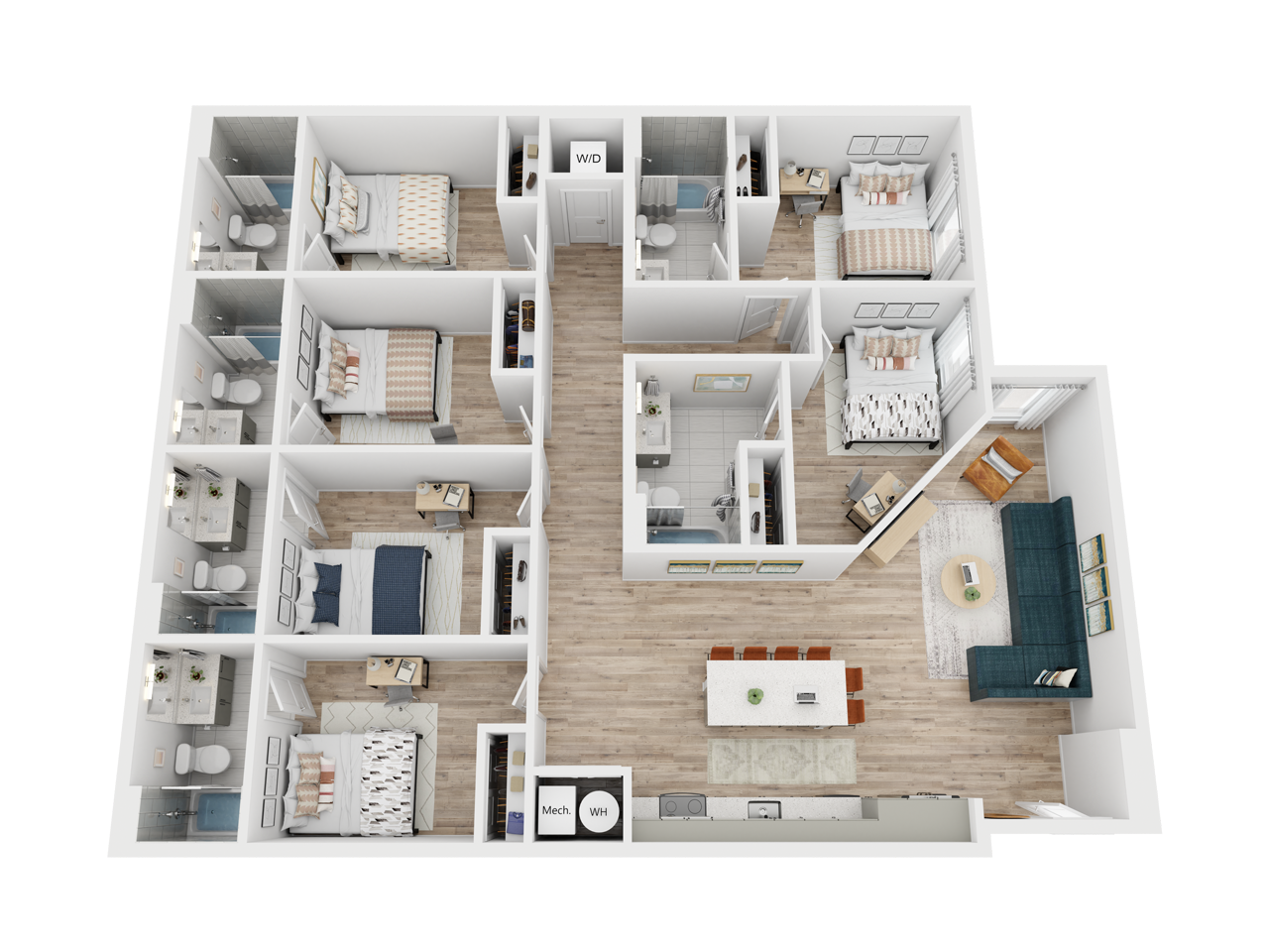 The Santa Fe floor plan