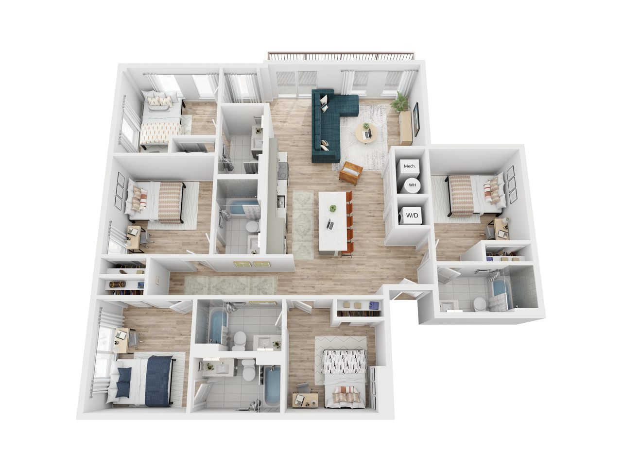 The Southwestern floor plan