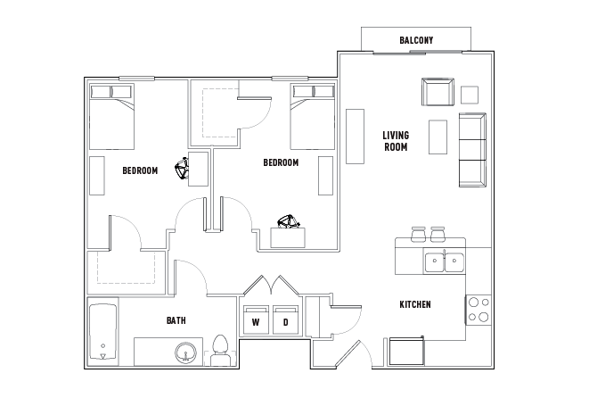 2X1-B floor plan