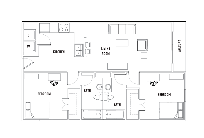 2X2-C floor plan