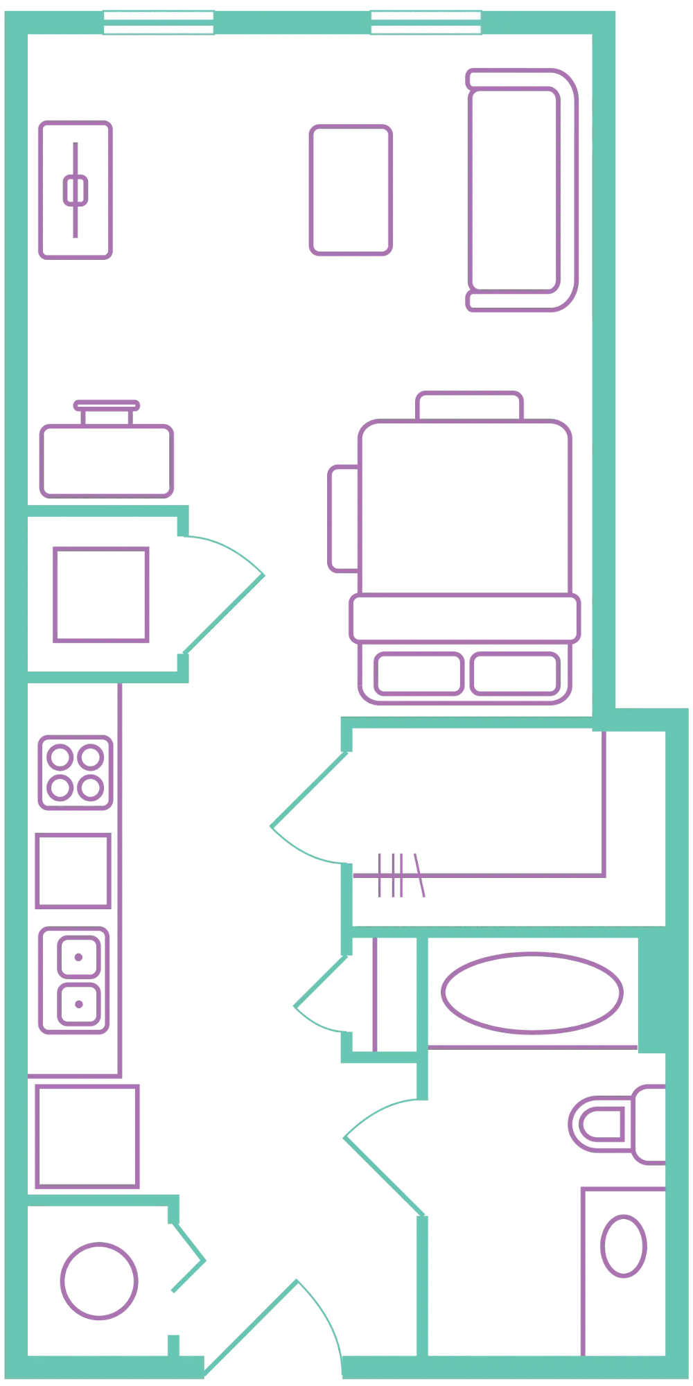 Studio floor plan