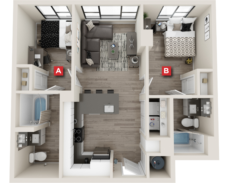 B2 floor plan