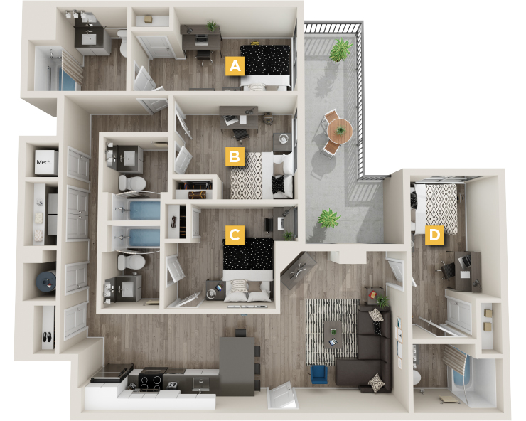 D4 floor plan