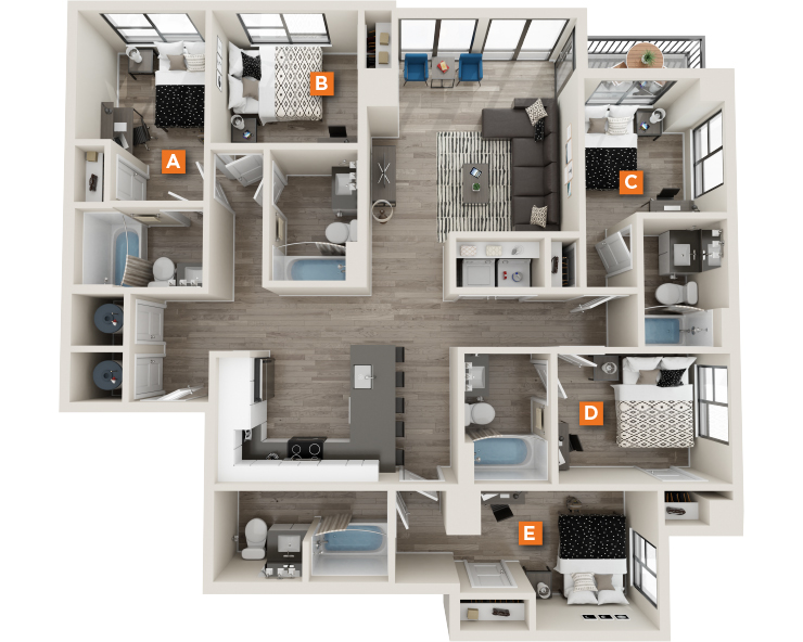 E2 floor plan