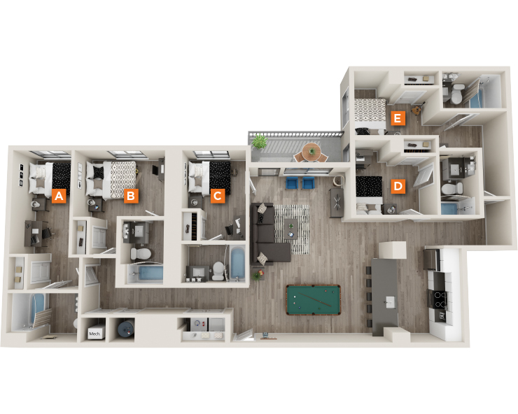 E3 floor plan