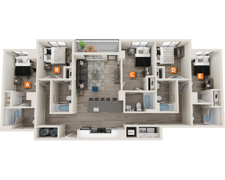 E4 floor plan