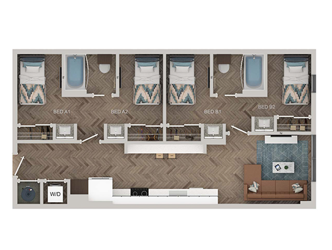B5-Shared floor plan