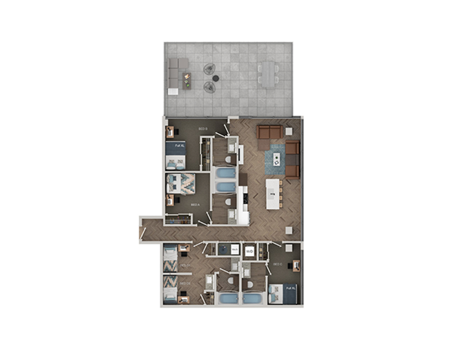 D2-Shared floor plan