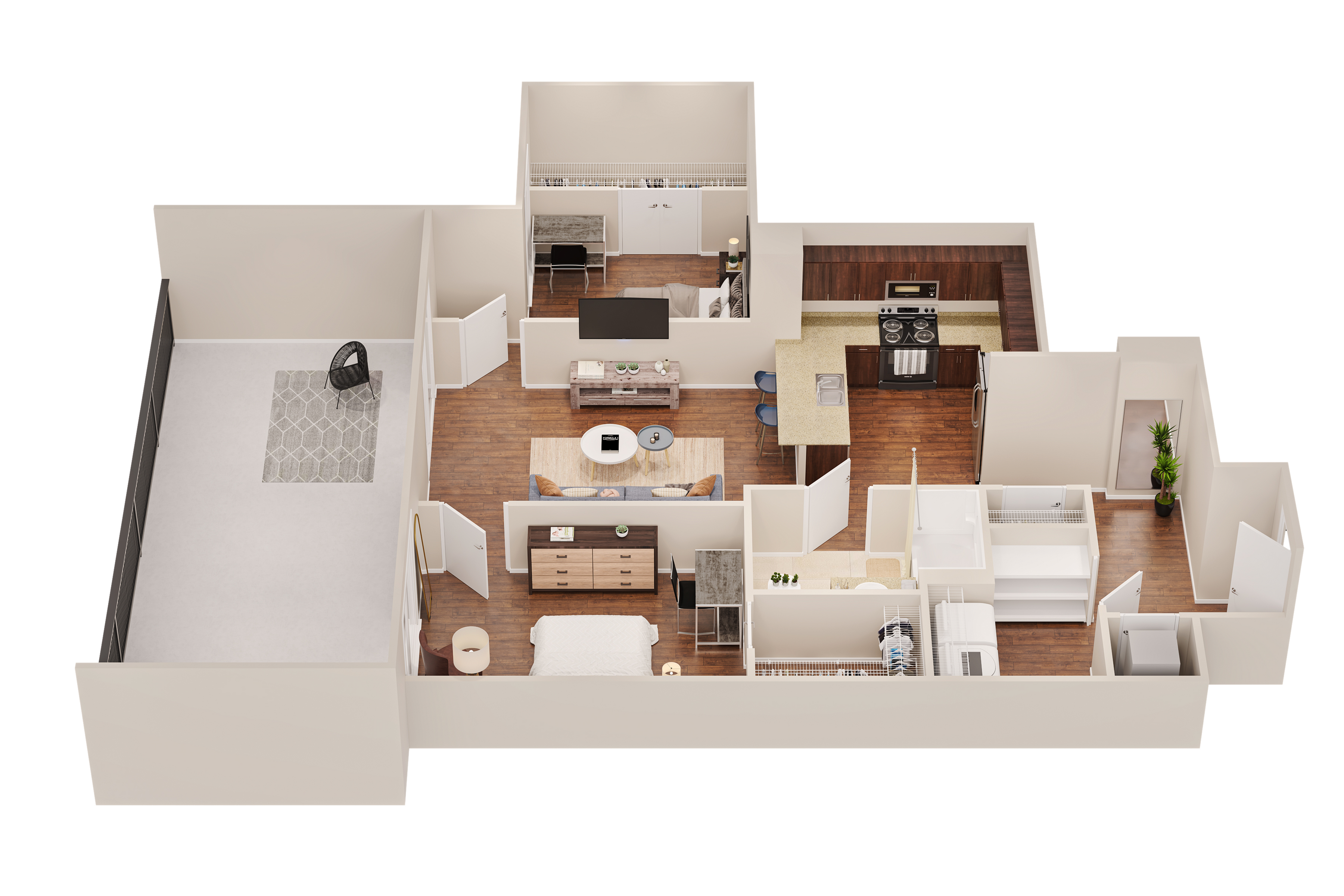 B3 Hillside floor plan