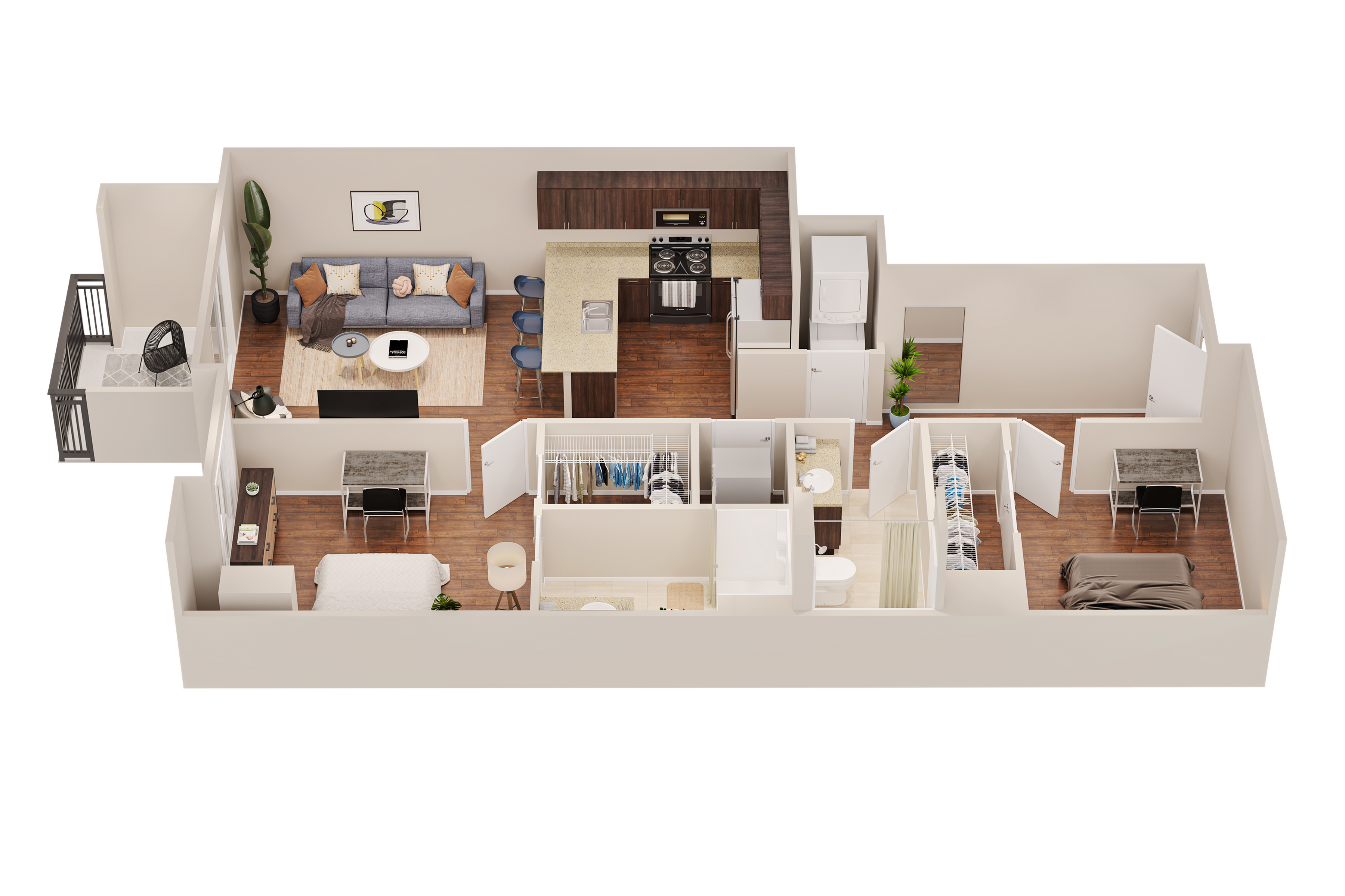 B4 Hillside floor plan