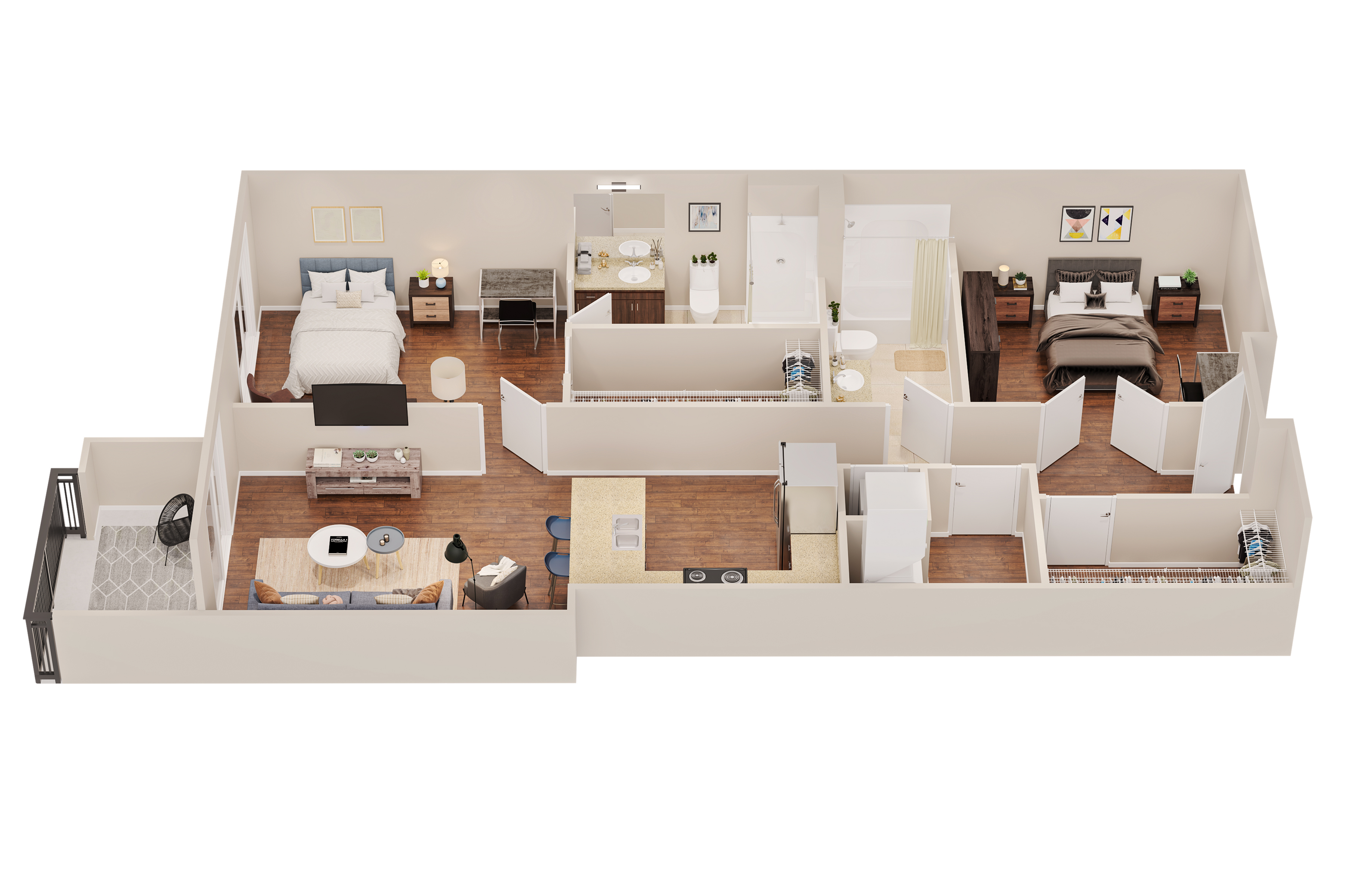 B6 Hillside floor plan