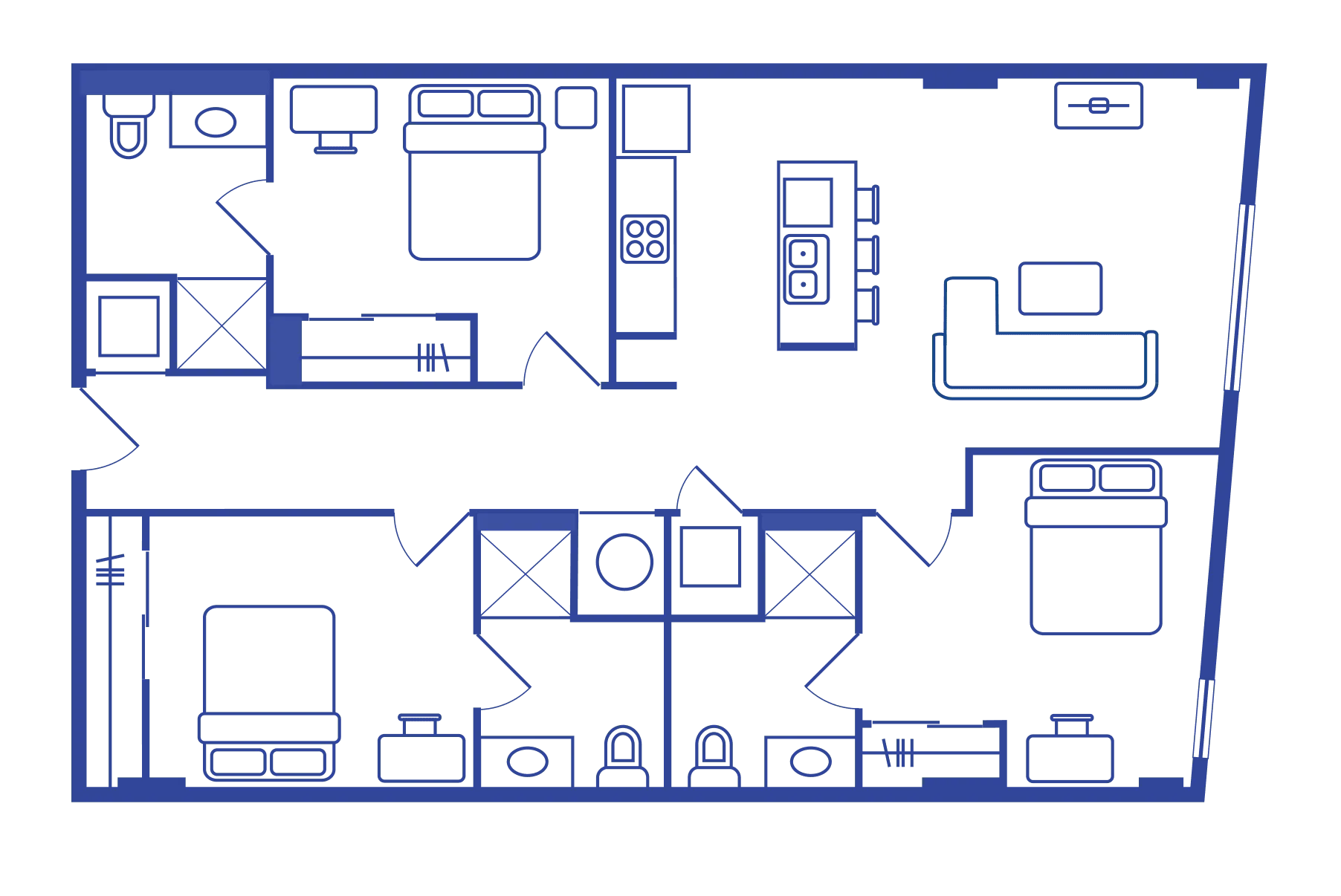 3X3 - XL floor plan